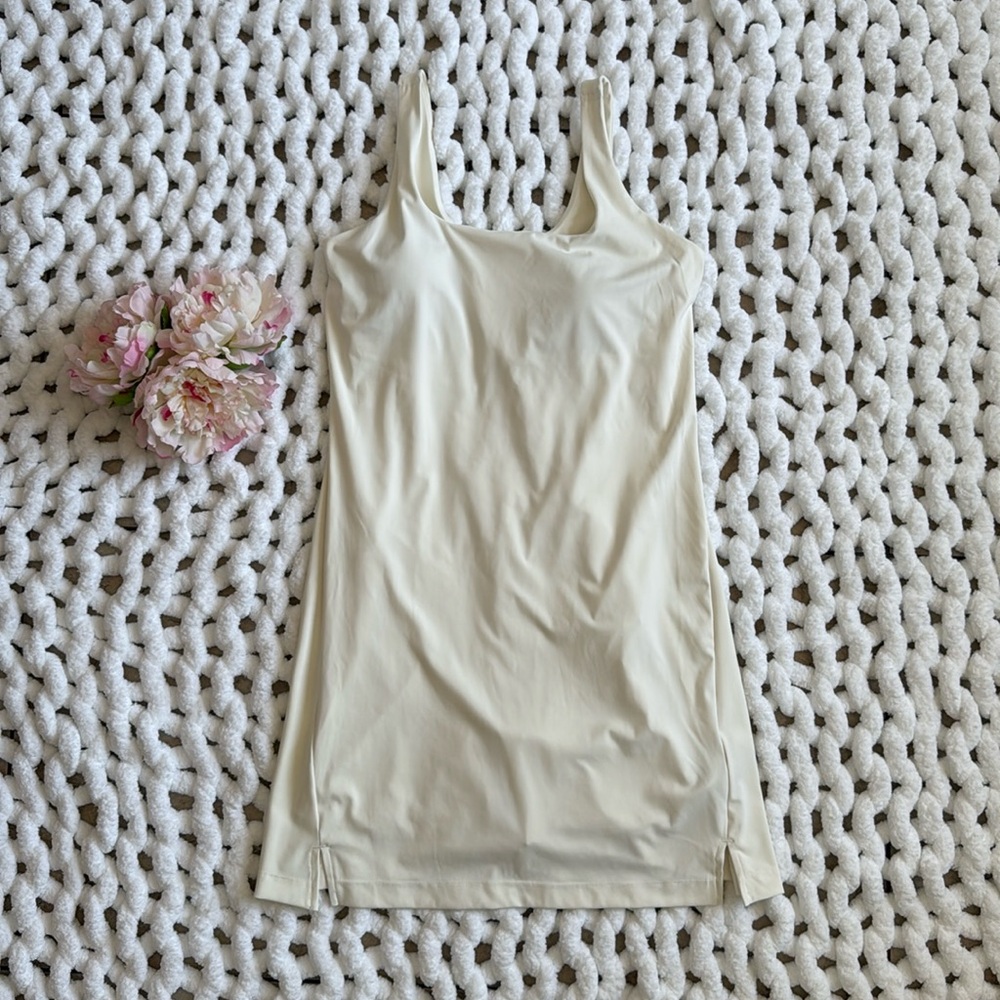 Old Navy Cream Sleeveless Tank Jumpsuit Romper